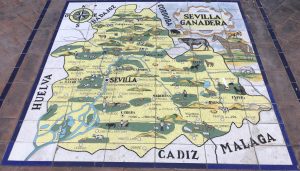 Super dope hand crafted tile representation of Sevilla